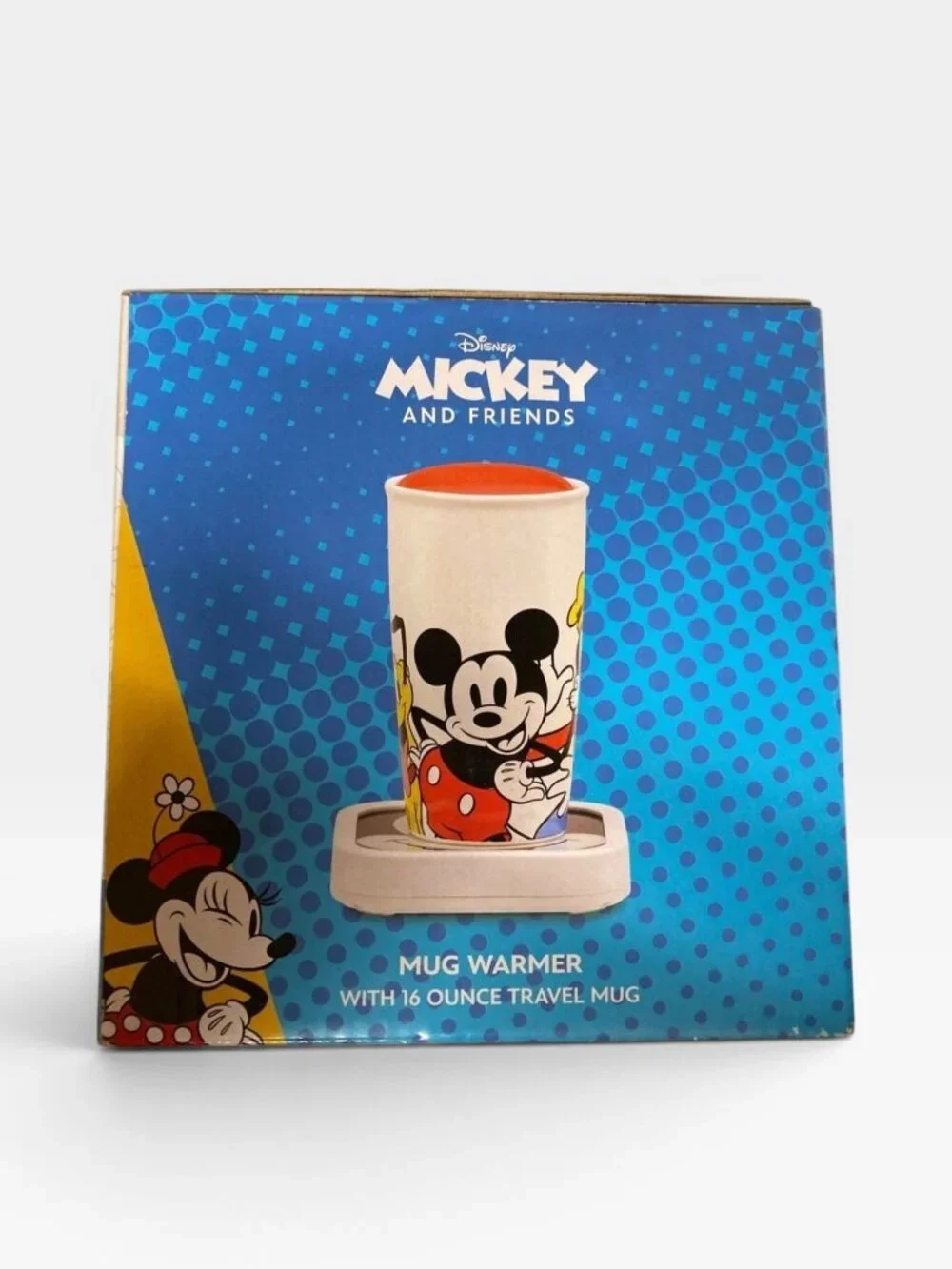 Disney Mickey Mouse & Friends Warmer with 16 oz travel mug New in Box